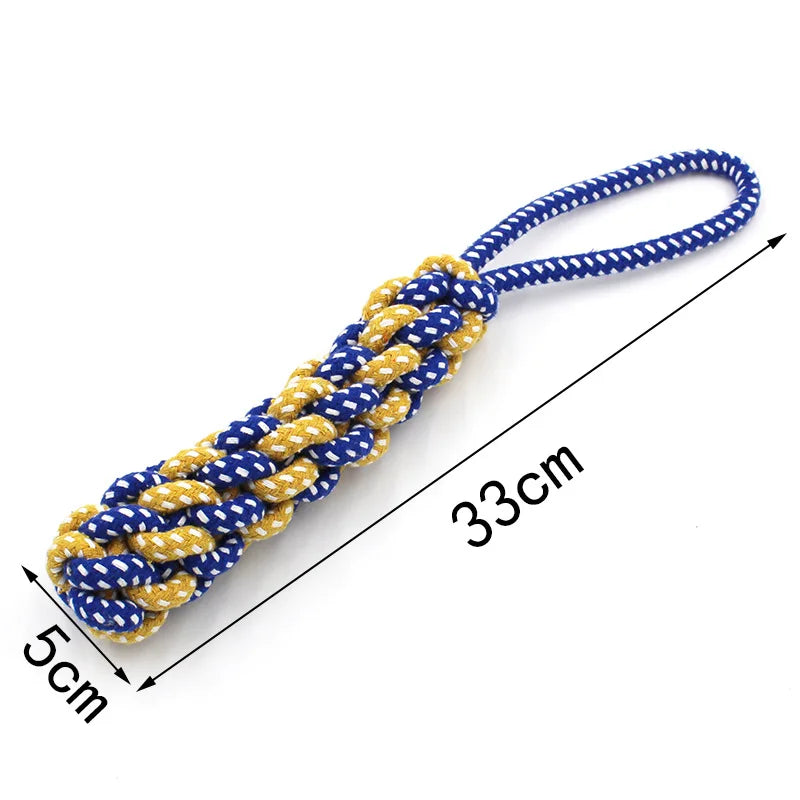 Dog Toy Carrot Knot Rope Ball