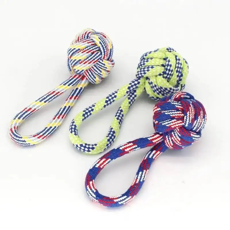 Dog Toy Carrot Knot Rope Ball