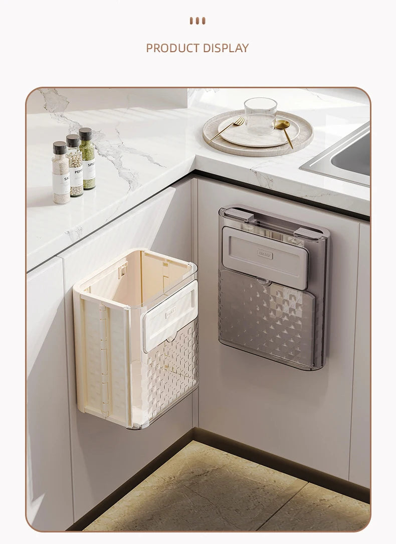 Folding Wall Mounted Trash Can