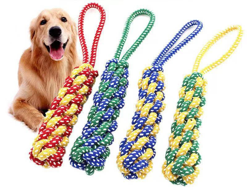 Dog Toy Carrot Knot Rope Ball