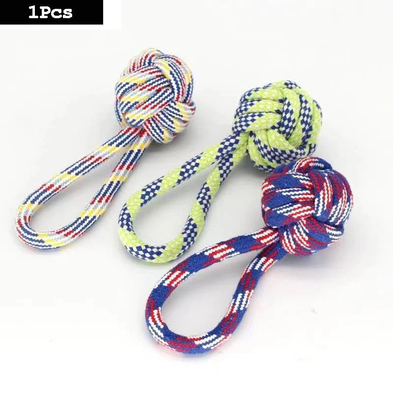 Dog Toy Carrot Knot Rope Ball