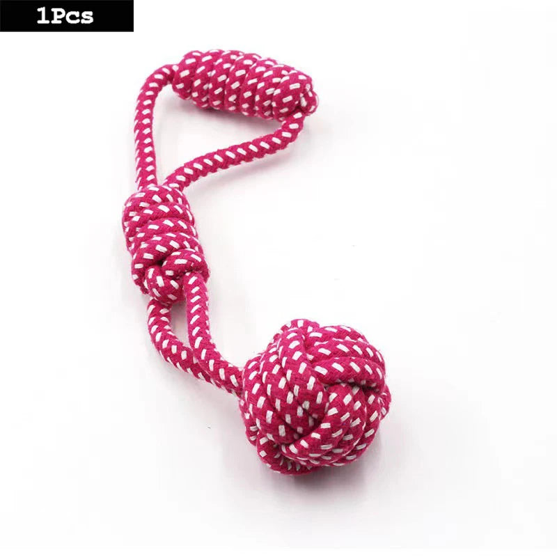 Dog Toy Carrot Knot Rope Ball
