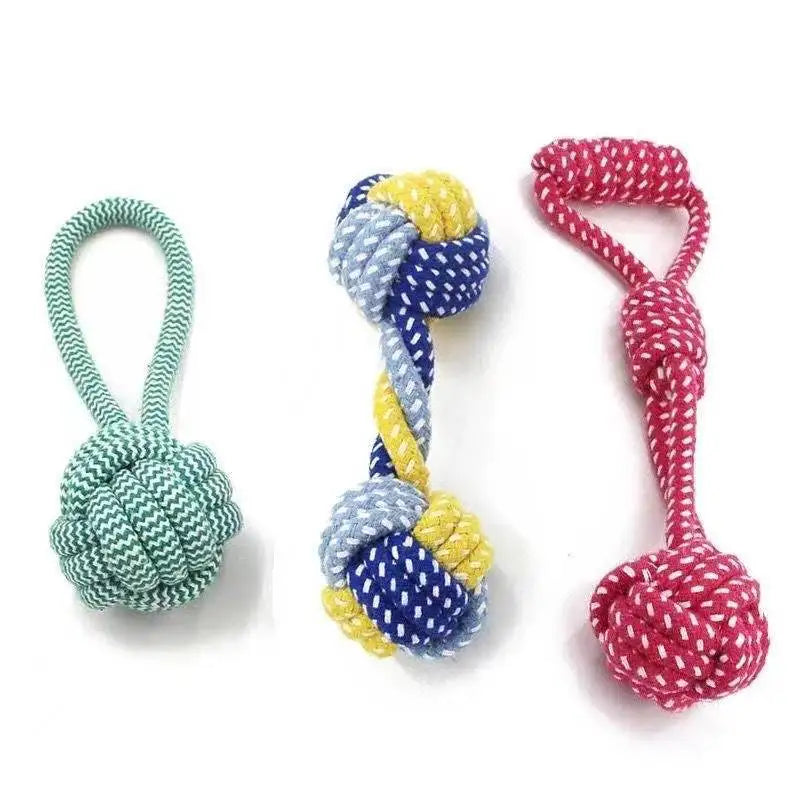 Dog Toy Carrot Knot Rope Ball