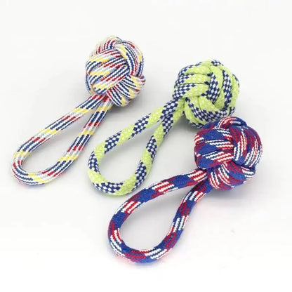 Dog Toy Carrot Knot Rope Ball