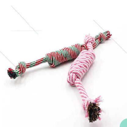 Dog Toy Carrot Knot Rope Ball