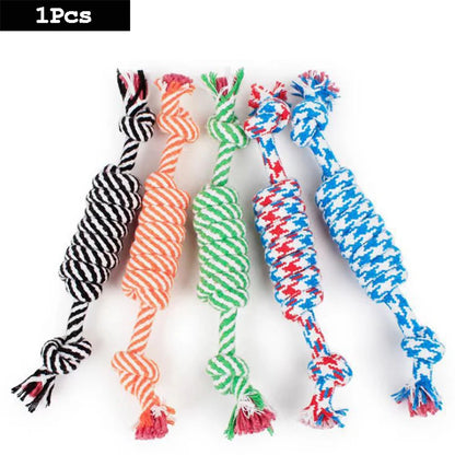 Dog Toy Carrot Knot Rope Ball
