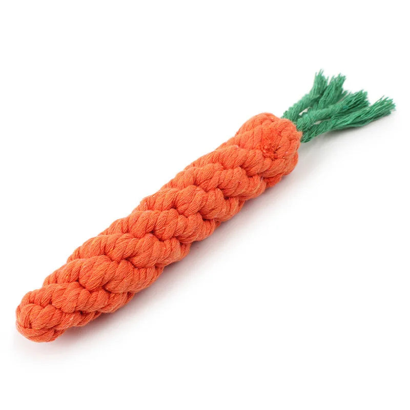 Dog Toy Carrot Knot Rope Ball